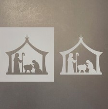 Nativity Plastic Mylar Stencil Airbrush Painting Art Supplies