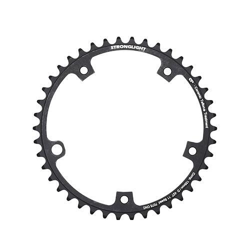 Plateau route Stronglight 42 dents 11v noir compatible Campagnolo 135mm bcd