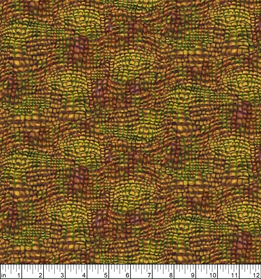 Quilting Treasures - Jurassic Journey - Scale Texture - Brown, Fabric BTY - Image 2 of 4