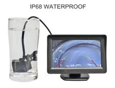 4.3" display backup camera car rearview HD display screen parking reverse system