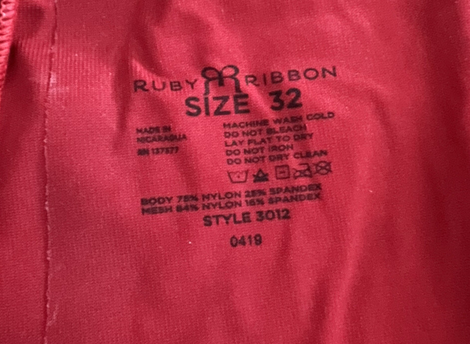 Ruby Ribbon Sheer Full Support Kiss 32 Cami Retired View 5