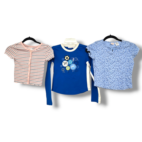 Mädchen Cottagecore 90s Y2k Ditsy Floral Vintage T-Shirt Langarmshirt Paket