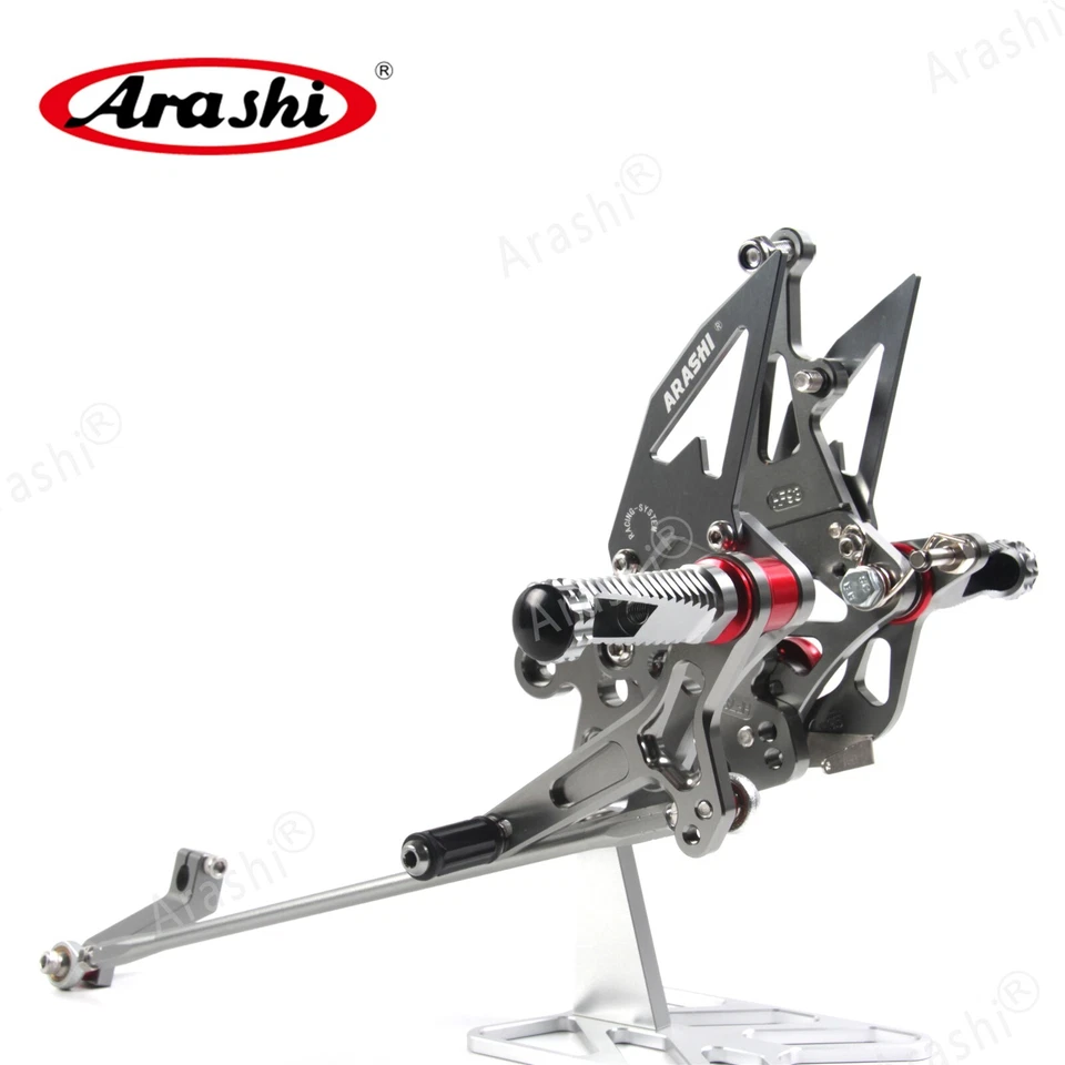 Para Yamaha FZ1 2006-2016 FZ8 2010-2013 Juego trasero estriberas ajustables no ABS Foto 4 de 4