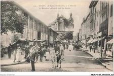 AMMP11-1059-54 - NANCY - l'église st-sébastien et le marché