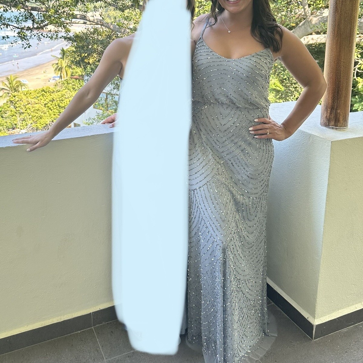 sachin and babi light blue dress Brooklyn One Shoulder Midi Dress main image 0