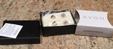 Avon Be Mine Stud Earring Set, New In Box