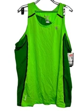 Champion Gear Men's Marathon Running Tank Fushion Rainforest Green - LARGE