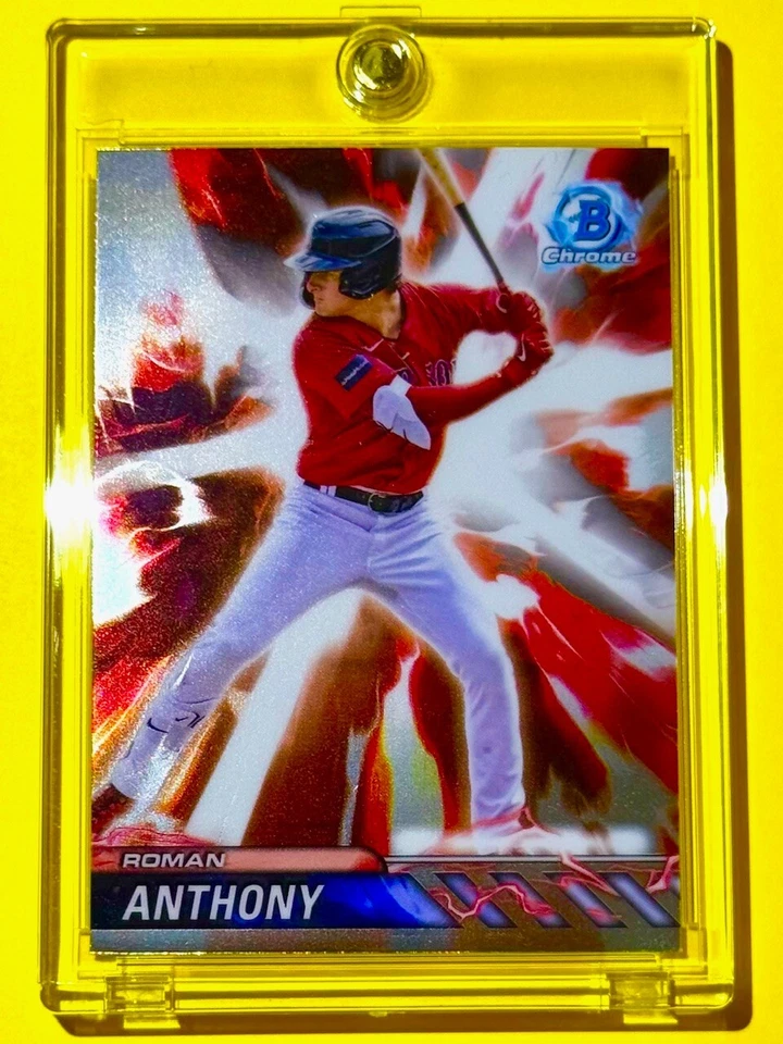 Roman Anthony BOSTON RED SOX ROOKIE CARD BOWMAN CHROME INSERT RC MINT! - Image 4 of 4