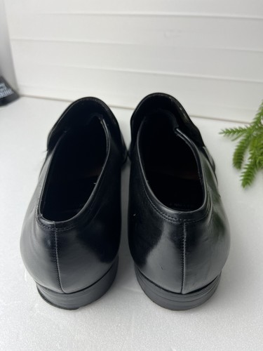 Vintage Crockett & Jones Halbschuhe Herren UK 7 FF Schwarz Slipper Schuhe Leder - Bild 4 von 11