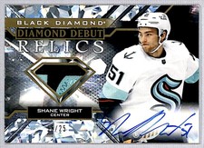 Shane Wright 2022-23 UD Black Diamond Debut Relics Rookie Auto Patch /25 #DD-SW