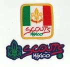 SCOUTS OF MEXICO - Scout Membership Rank Award Badge & Strip Patch SET
