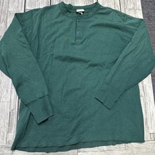 Vintage 80s L.L. Bean Henely Heavyweight Longsleeve Size Large Made In Usa