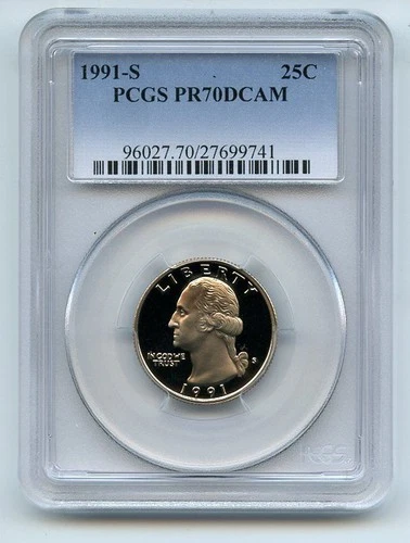1991-S Washington Quarter Proof — photo from another recent sale