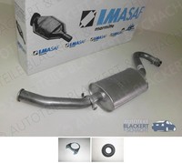 Imasaf ESD Auspuff Endtopf + Anbauteile für Citroen / Fiat / Peugeot