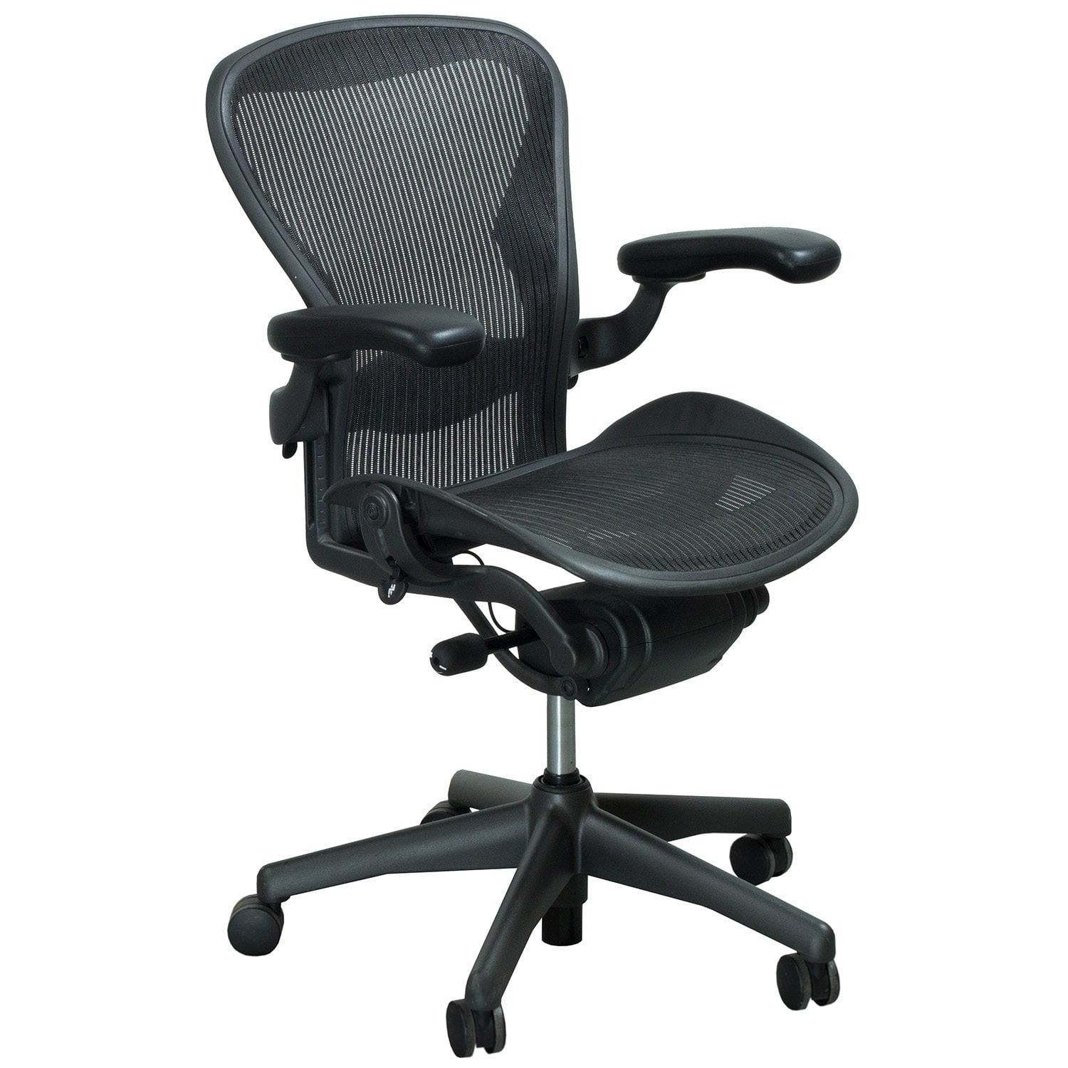 Herman Miller Aeron Classic Chair Size A w/Adjustable Armrests, Lumbar Support