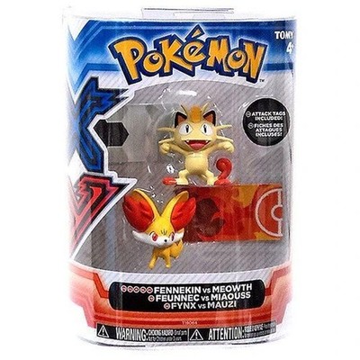 Pokemon 2 Pack Small Figures Fennekin vs Meowth