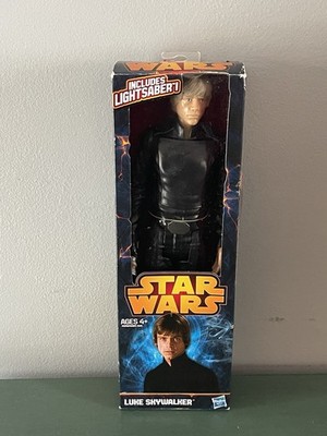 2013 Star Wars ANAKIN SKYWALKER 12 Zoll Actionfigur mit blauem Lichtschwert Lesen