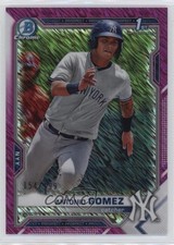 2021 Bowman Chrome Prospects Fuchsia Shimmer Refractor 154/199 Antonio Gomez ng3