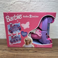 New Barbie Roller 2 InLine Skates Rollerblades Grow with me NOS Vintage