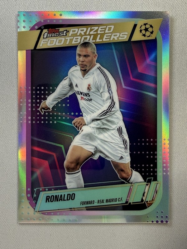 2025-26 Topps Finest UEFA #PF-18 Ronaldo Prized Footballers Real Madrid CF