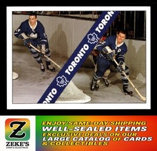 1991-92 Ultimate Original 6 #3 David Keon / Allan Stanley CHECKLIST MAPLE LEAFS