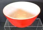 PYREX 402 ~ 1-1/2 Qt. RED Nesting Bowl Vintage Milk Glass 1950's