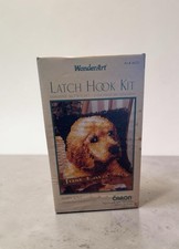 Vintage Wonderart Latch Hook Rug Kit Puppy Love Yellow Lab Dog 4670  Y0051
