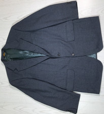 Vintage Brooks Brothers Blazer Men 41R Blue Houndstooth Wool Jacket Made In USA