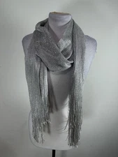 Kimberly Women’s Silver Color Rectangle Scarf