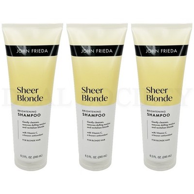 John Frieda Sheer Blonde Brightening Shampoo 8.3oz Lot of 3