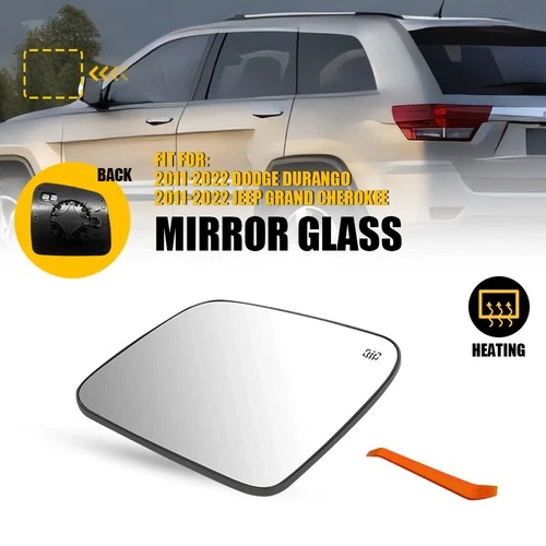 For 11-22 Jeep Grand Cherokee LH Driver Side Heated Mirror Len Glass Replacement