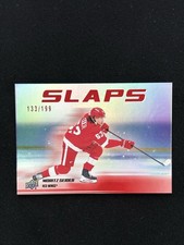 2025-26 Upper Deck Series 2 - Moritz Seider Slaps Red 133/199 #SL-9 Red Wings