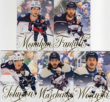 2025-26 FLEER FLAIR TEAM SET - COLUMBUS BLUE JACKETS FANTILLI WERENSKI MARCHENKO