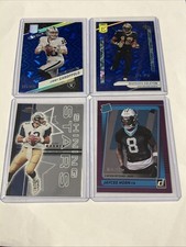 Lot Of (4) Panini & Fleer Football Cards All Serial Numbered. Warner, Garoppolo