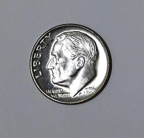 1956-D Roosevelt Dime - BU Uncirculated - Mint State - 90% Silver