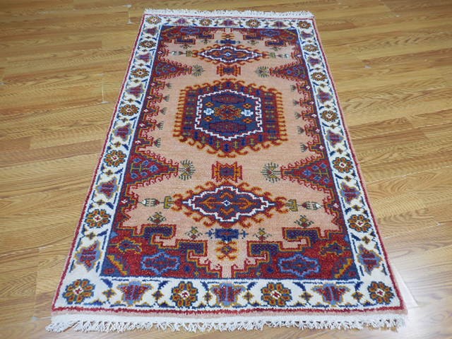 Bohemian Rug, Oushak Turkish Ushak Rug,Contemporary Design Rug 3x5 Ft