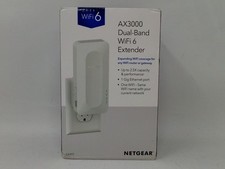 Netgear AX3000  Dual Band WiFi 6 Ethernet Wireless Range Extender EAX17-100NAS