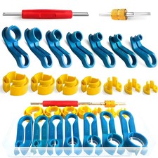 16 PCS AC Fuel Line Disconnect Tool Set, Portable Car AC Fuel Line Disconnect Re