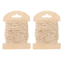  2PCS Fishing Net Decor: Fish Net Nautical Decor for Home Beach House Ship -