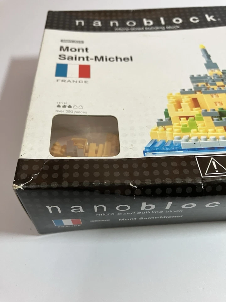 Nanoblock Micro-Sized Building Blocks Mont Saint-Michel France Unopened Box - Image 3 of 4