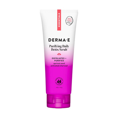 DERMA E Activated Charcoal Detox Scrub - Exfoliating, Cleansing & Brightening 4O