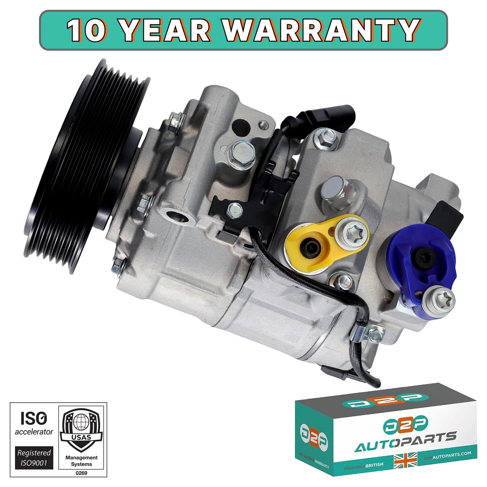 A/C COMPRESSOR PUMP FOR VW PASSAT GOLF EOS CC CADDY BEETLE JETTA TIGUAN SCIROCCO
