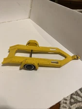 vintage Tonka  Yellow Snowmobile Trailer Pressed Steel Original Old Toy