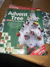 Alan Dart STRICKANLEITUNG Advent Weihnachtsbaum 25 Deko Weihnachtsmann Engel Glocke