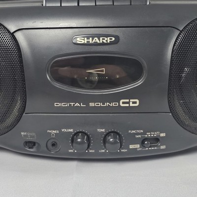 Vintage Sharp QT-CD44 AM/FM Radio CD(not working) Cassette Player