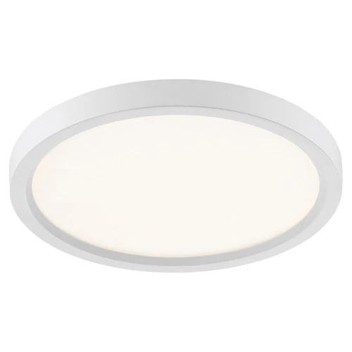 Quoizel OST1711 Outskirts 11"W LED Flush Mount Ceiling Fixture - Nickel - Picture 8 of 12