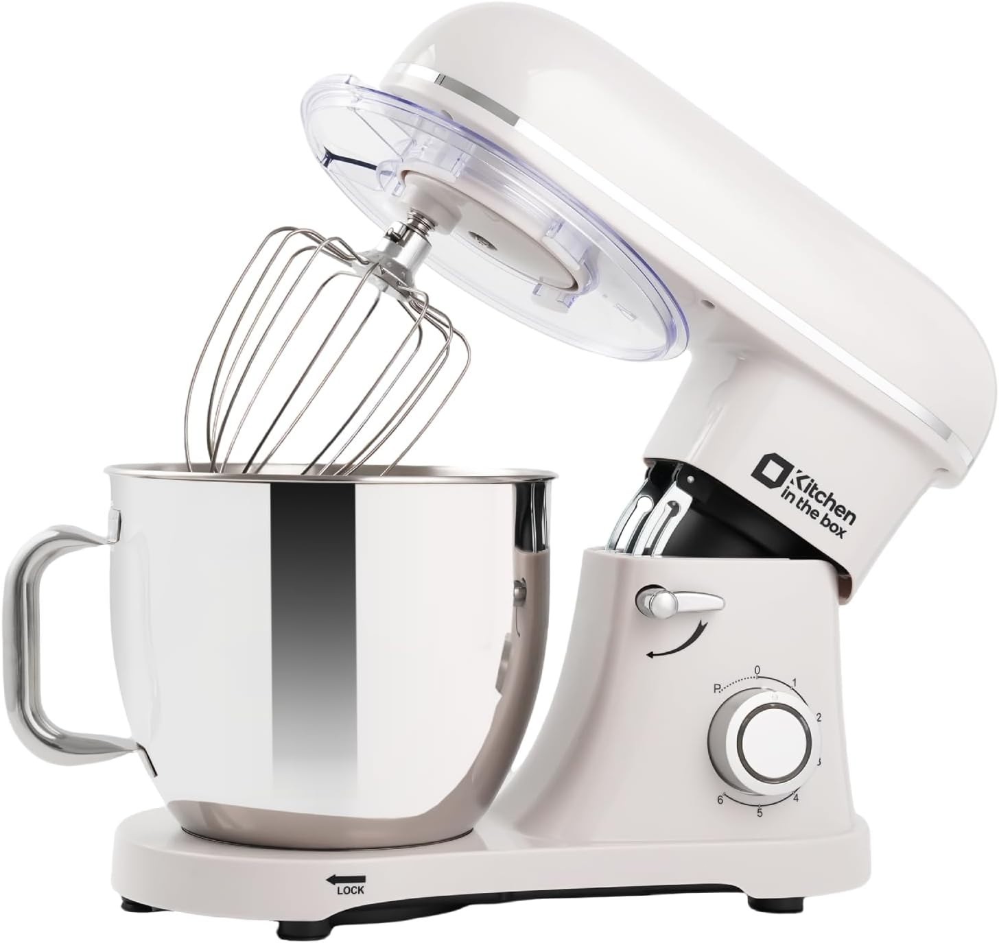 Kitchen in the box Stand Mixer 8.5QT 900W Heavy 6-Speed Stainless Steel