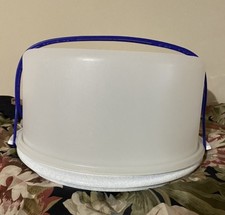 Tupperware Cake Carrier Speckled Fireworks Round Rare To Find