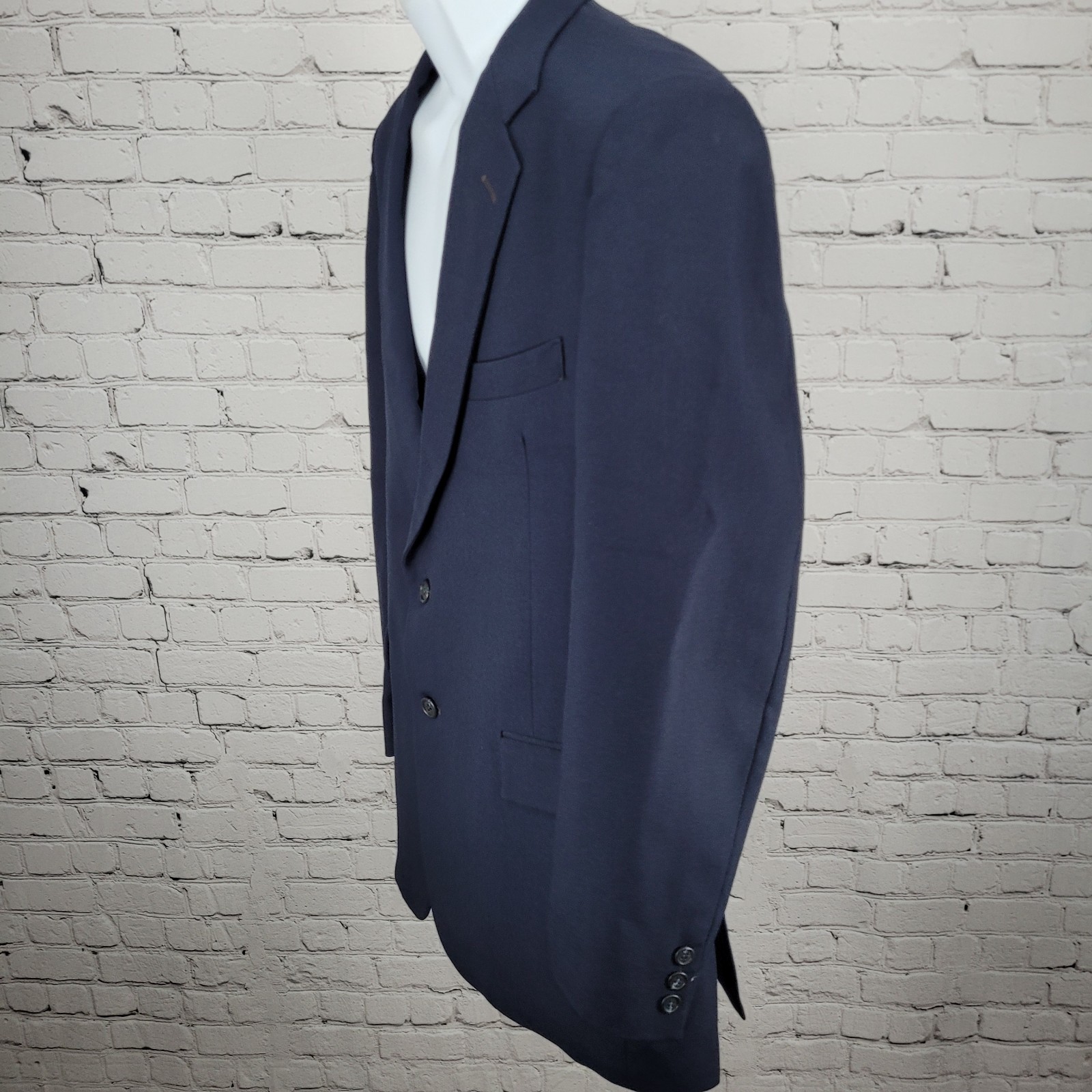 Cellini Collection Navy 2 Button Double Vented No… - image 13