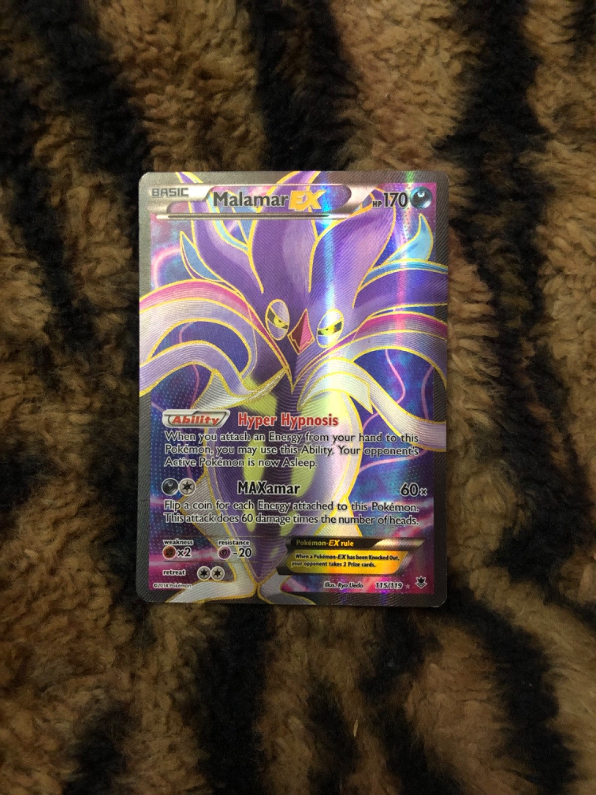 Malamar EX (115 Full Art) 115/119 XY - Phantom Forces Holo